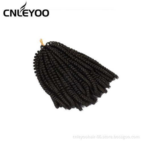 2021 Colorful Spring Twist Crochet Hair 8 Inch 60 Roots Passion Twist Pre-Looped Crochet Braids For Beauty